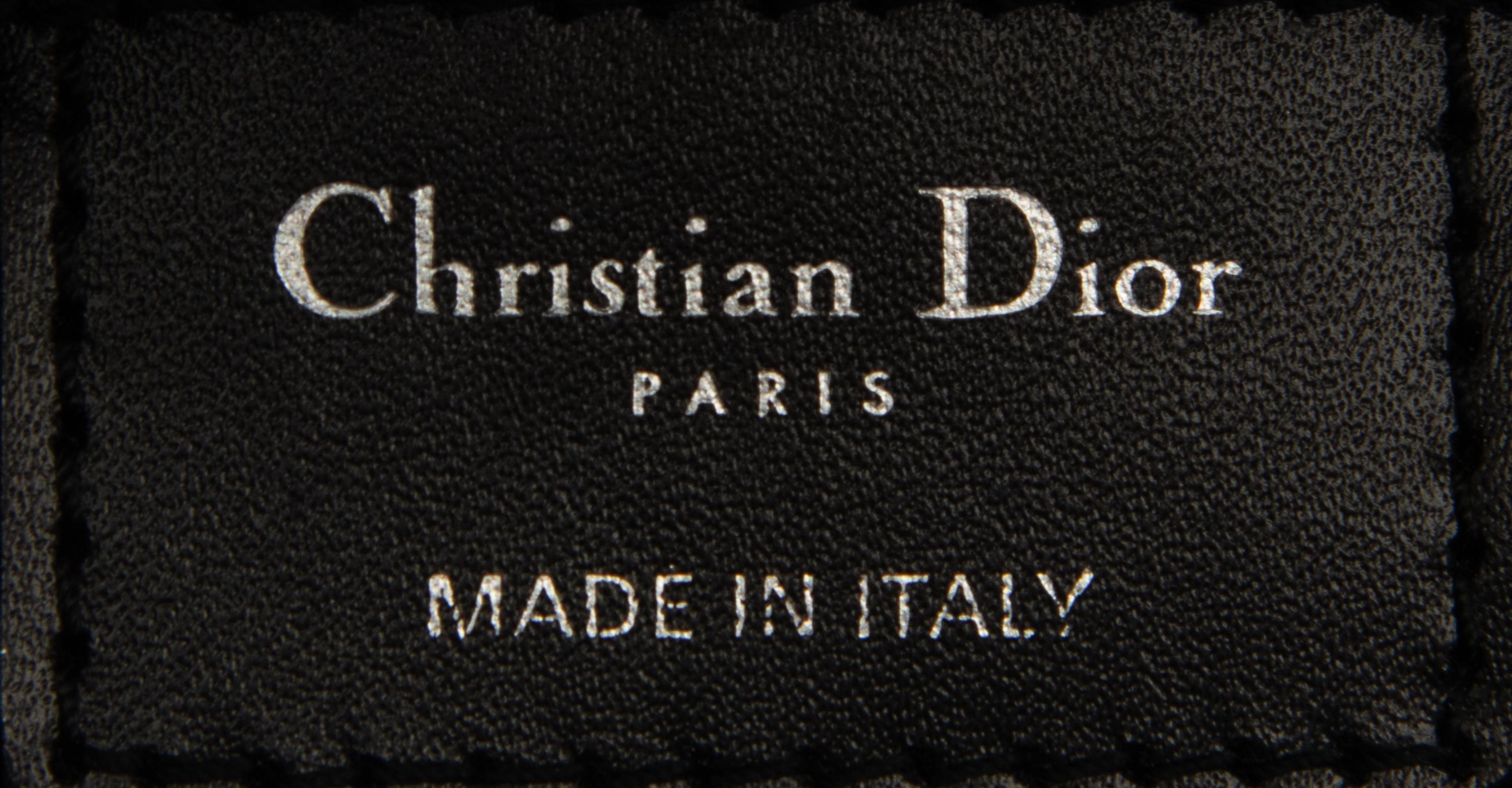 Christian Dior, Black 3D Double Flap Bag