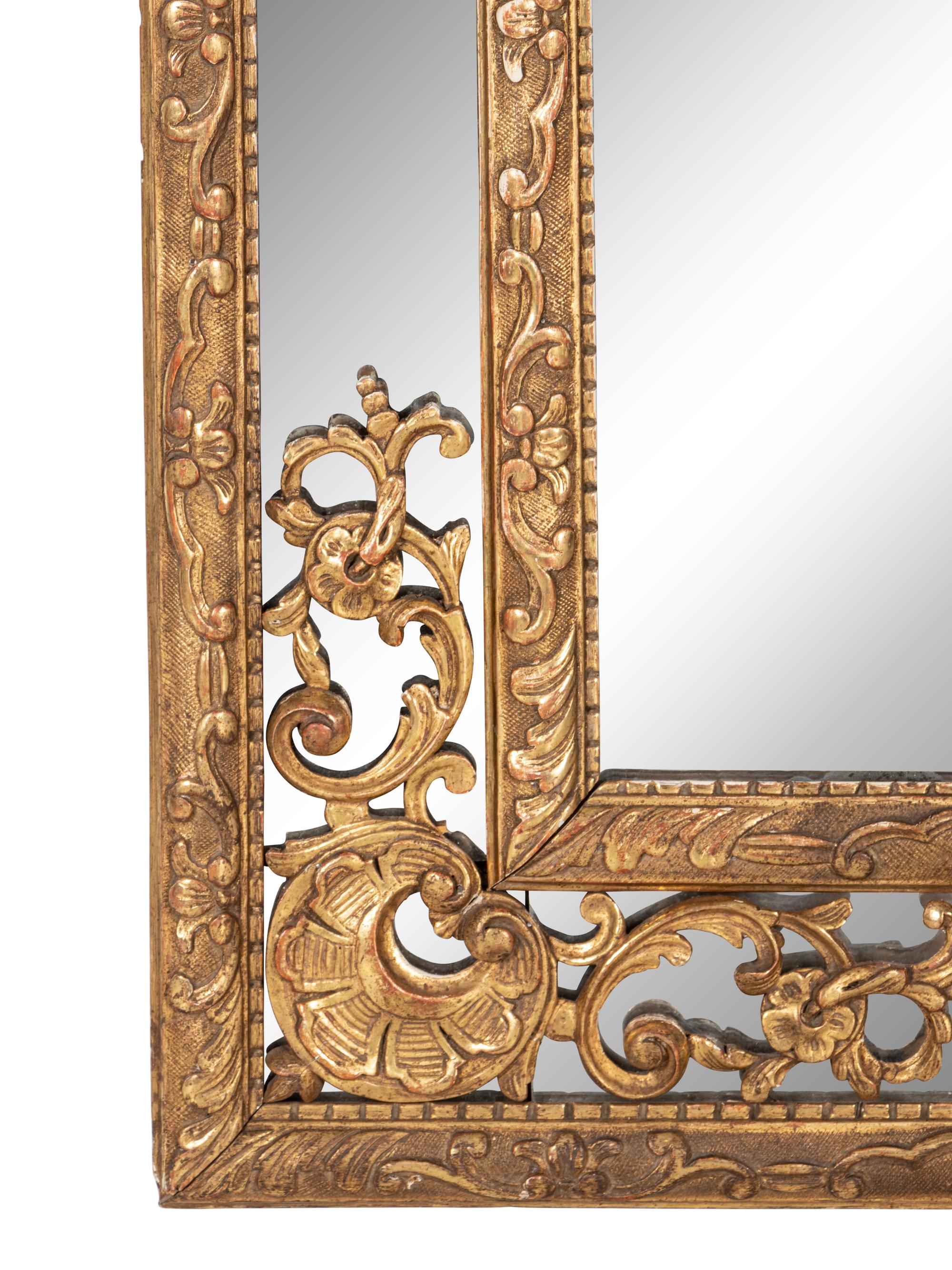 A Louis XV Style Giltwood Pier Mirror