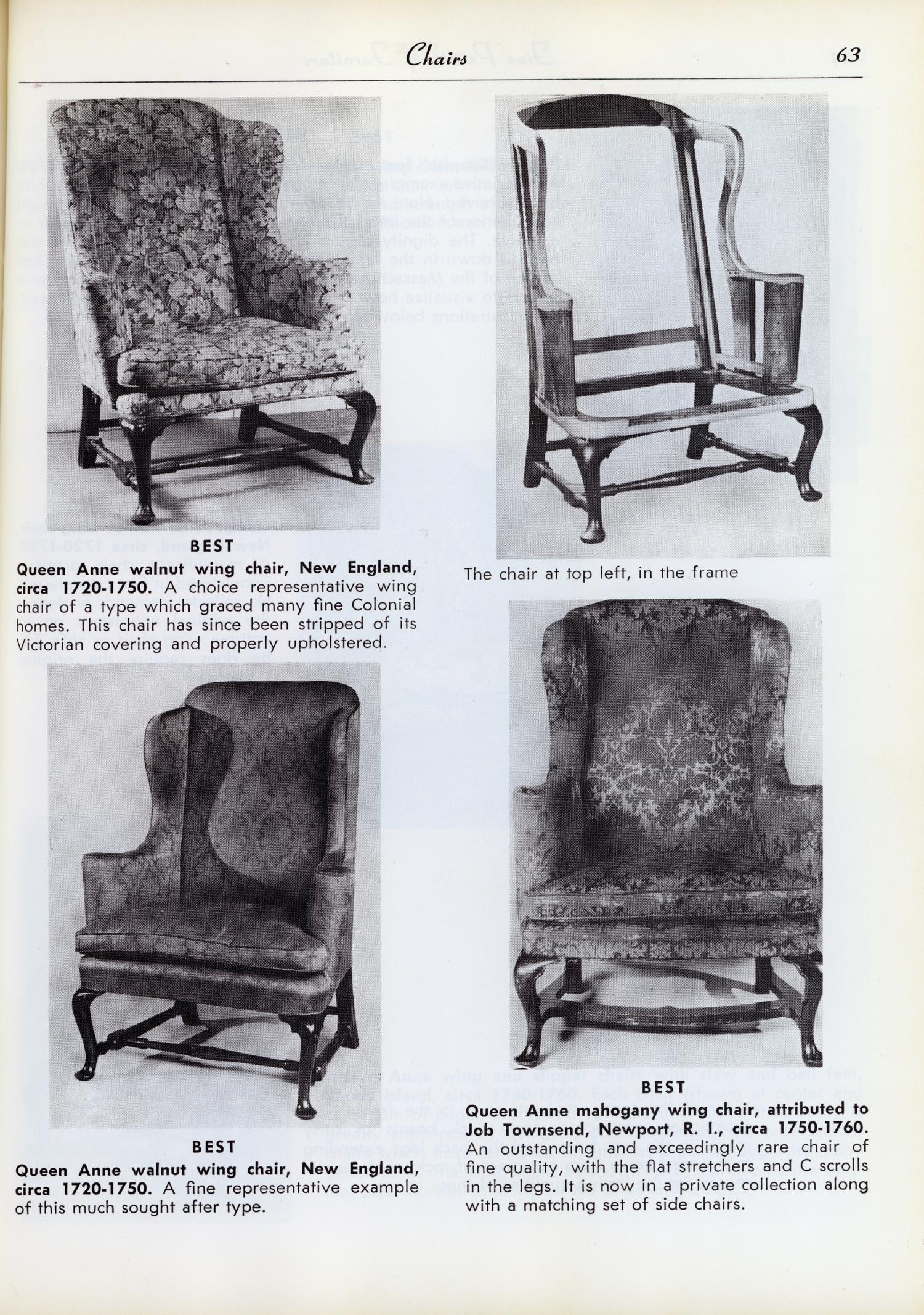 The Eddy Family Queen Anne Walnut and Maple Easy Chair