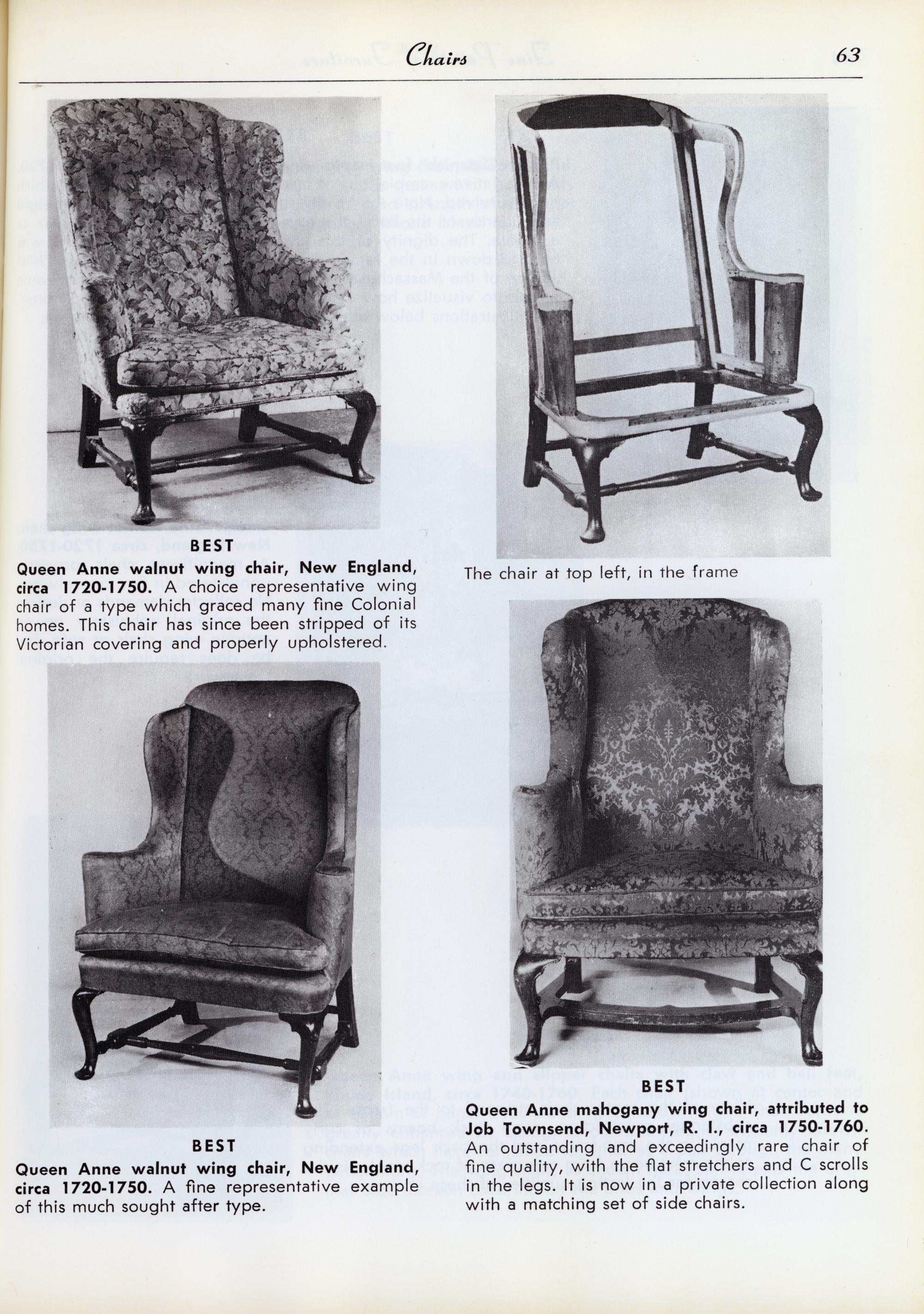 The Eddy Family Queen Anne Walnut and Maple Easy Chair