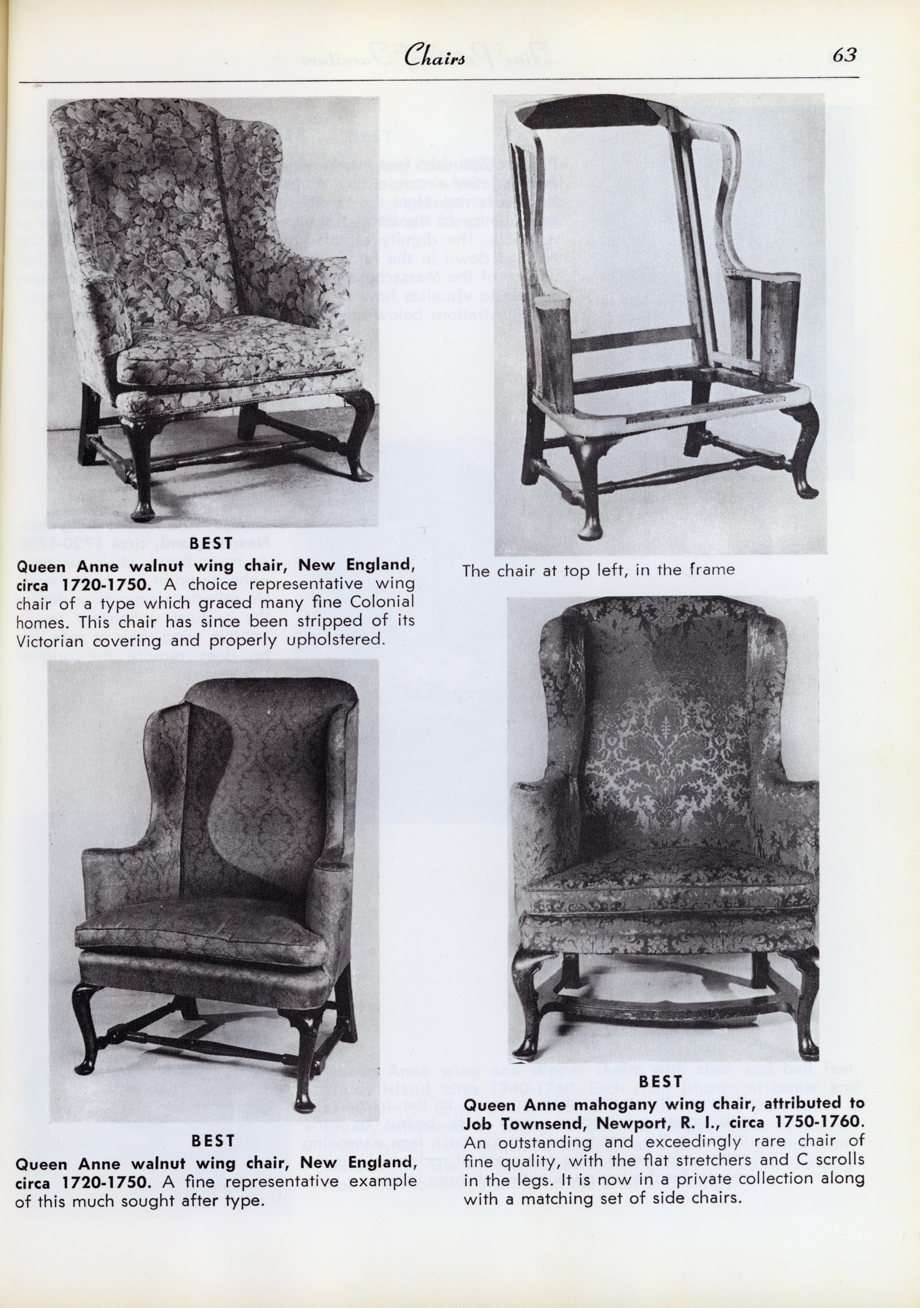 The Eddy Family Queen Anne Walnut and Maple Easy Chair
