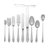 A Tiffany and Co. Faneuil Silver Flatware Set