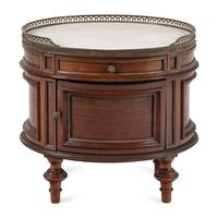 A Directoire Style Mahogany Low Side Cabinet