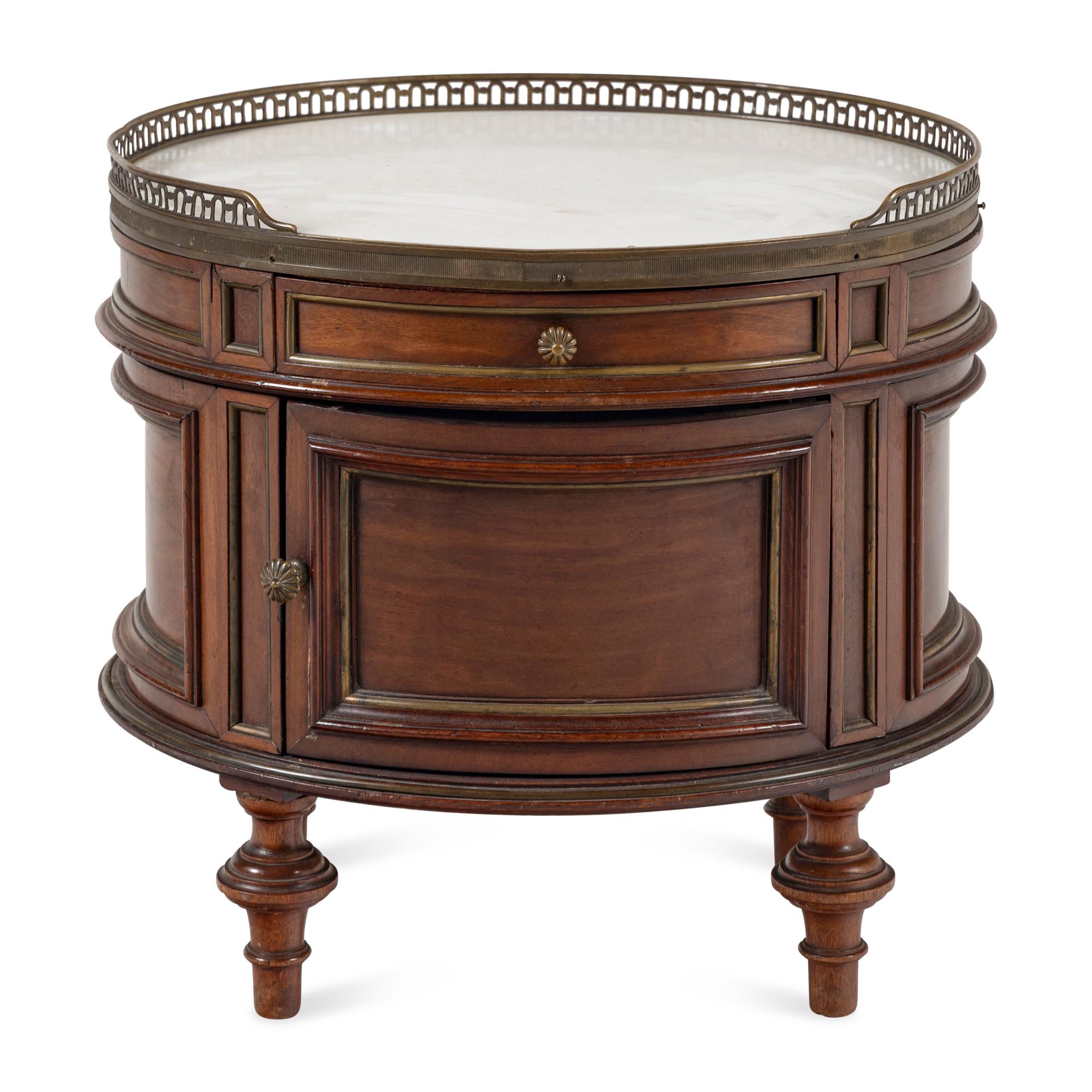 A Directoire Style Mahogany Low Side Cabinet