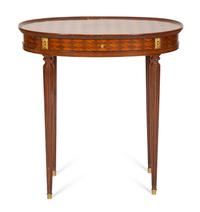 A Louis XVI Style Parquetry Side Table