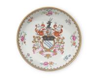 A group of seven Chinese Export porcelain tablewares made for the Danish & Scandinavian Market, circa 1750