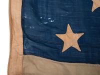 [FLAGS]. 18-star American flag. Ca 1876-1890s.