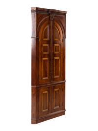 A George III Style Mahogany Corner Cabinet