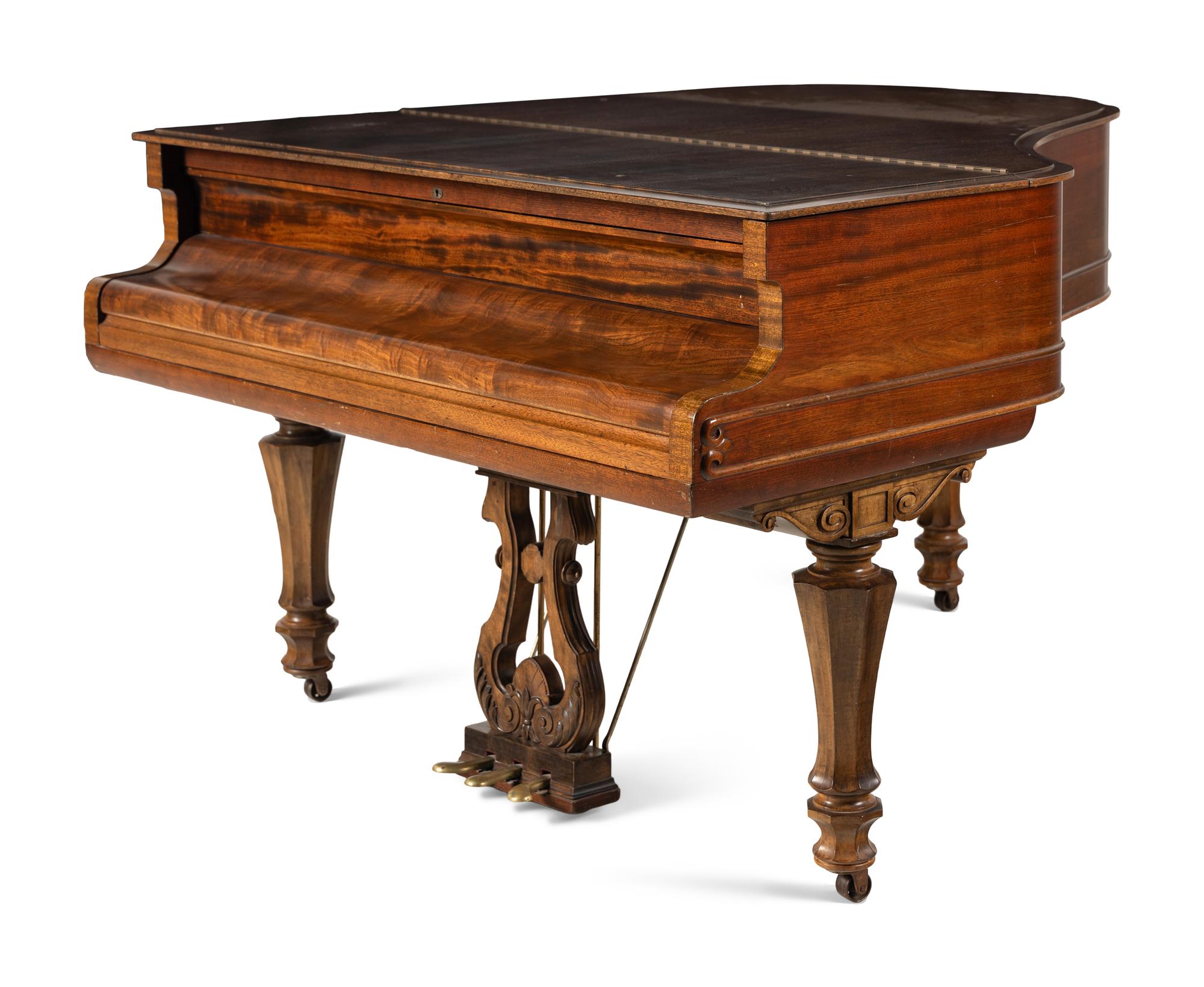 A Weber Walnut Grand Piano