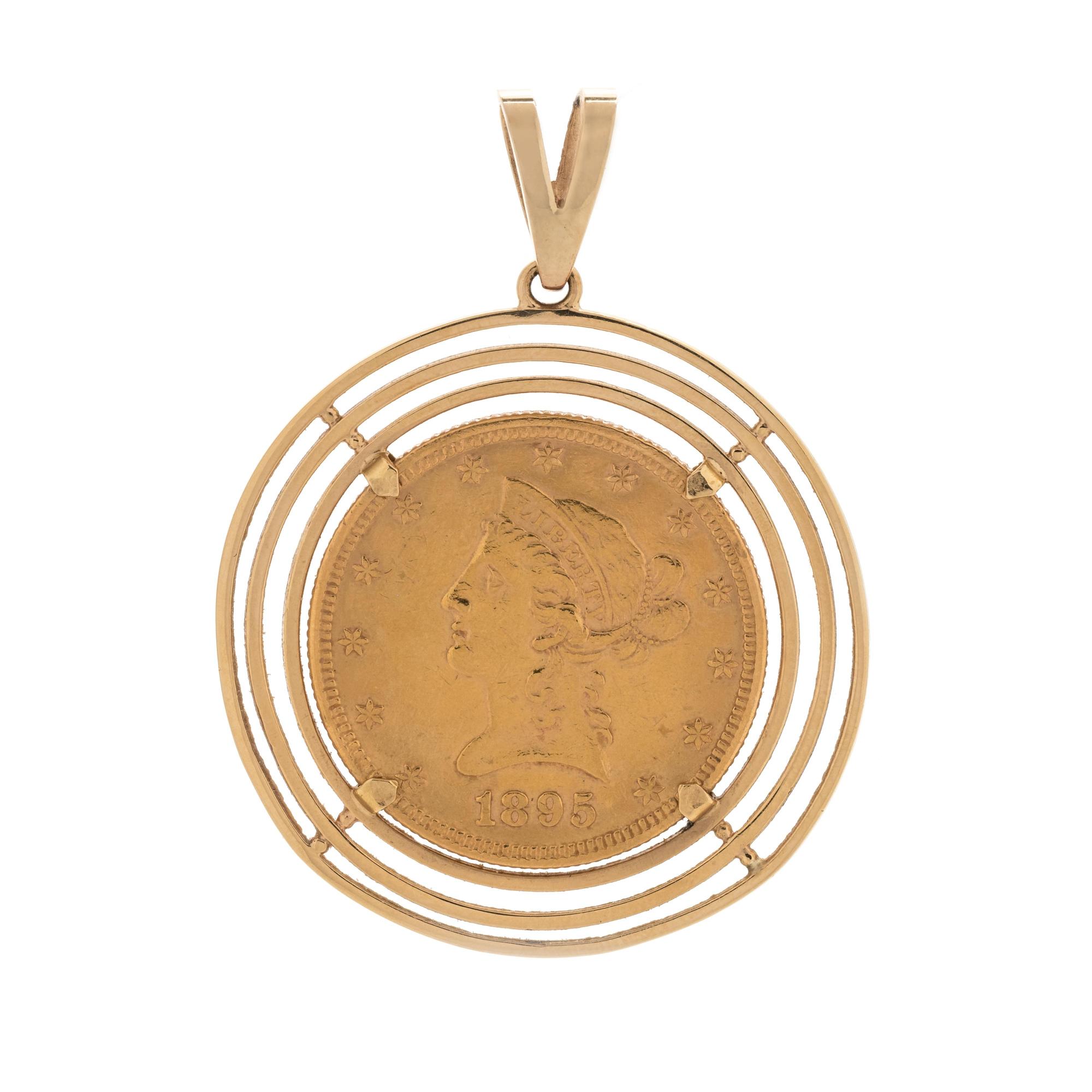 LIBERTY $10 COIN PENDANT