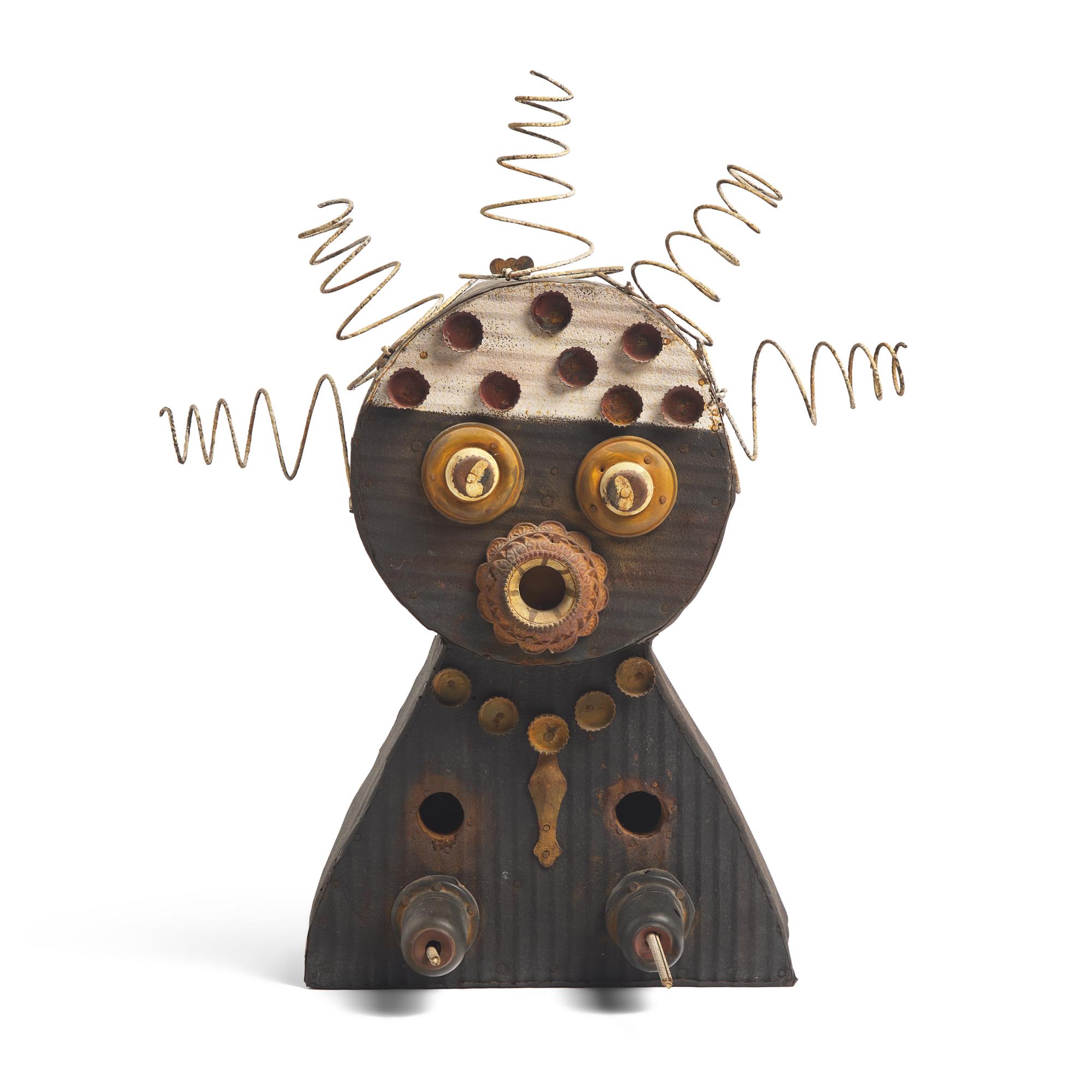 A Found Object "Lady" Bird House