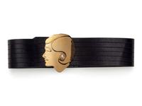 Chanel Leather Belt with Coco Buckle, 1970s
