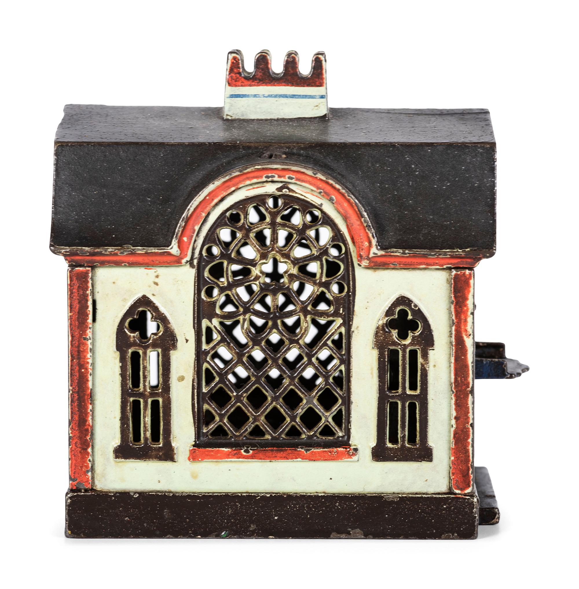 A J. and E. Stevens 'Magic' Cast Iron Mechanical Bank