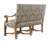 A Louis XIV Style Giltwood Settee