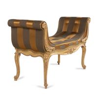 A Louis XV Giltwood Window Bench