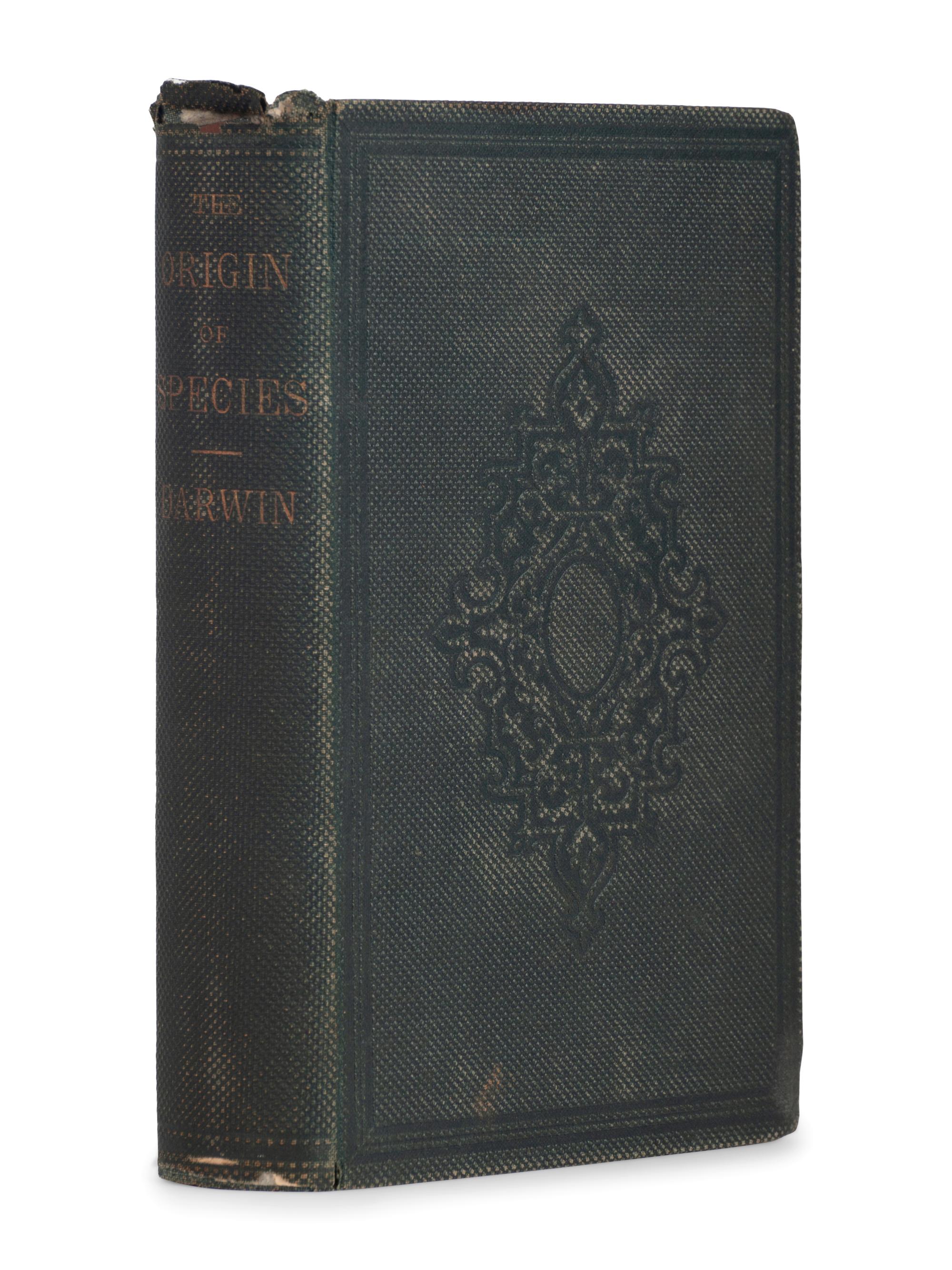 DARWIN, Charles (1809-82). On the Origin of Species by means of natural selection . New York: D. Appleton, 1860.