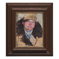 Leon Schulman Gaspard (American/Russian, 1882-1964) — Man with Fur Collar