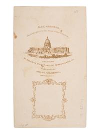 GARDNER, Alexander (1821-1882), photographer. CDV of the Sauk and Fox delegation. Washington, DC: Philip & Solomons, February 1867.