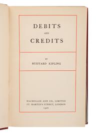 KIPLING, Joseph Rudyard (1865-1936). Debits and Credits . London: Macmillan and Co., Limited, 1926.
