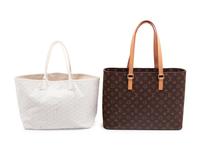 Two Designer Tote Bags: One Louis Vuitton, One Goyard