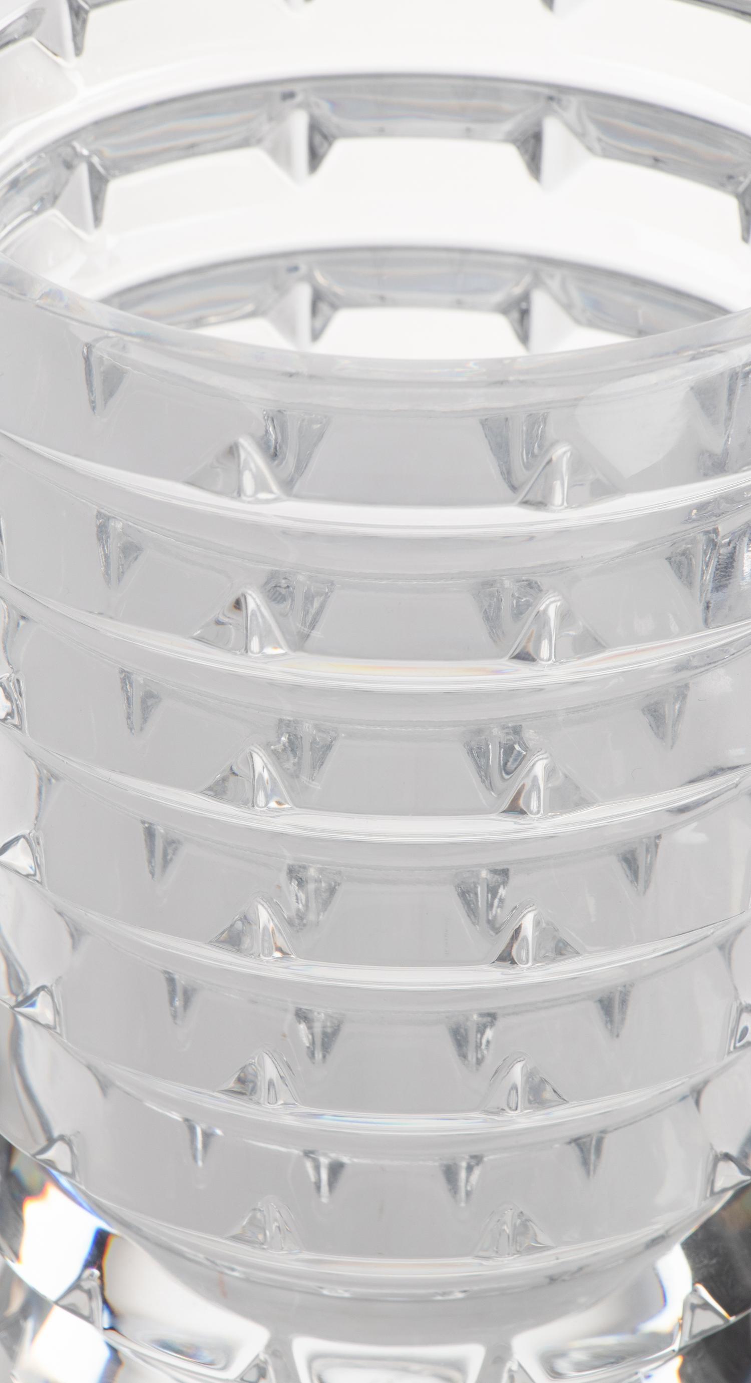 Two Baccarat Glass Vases