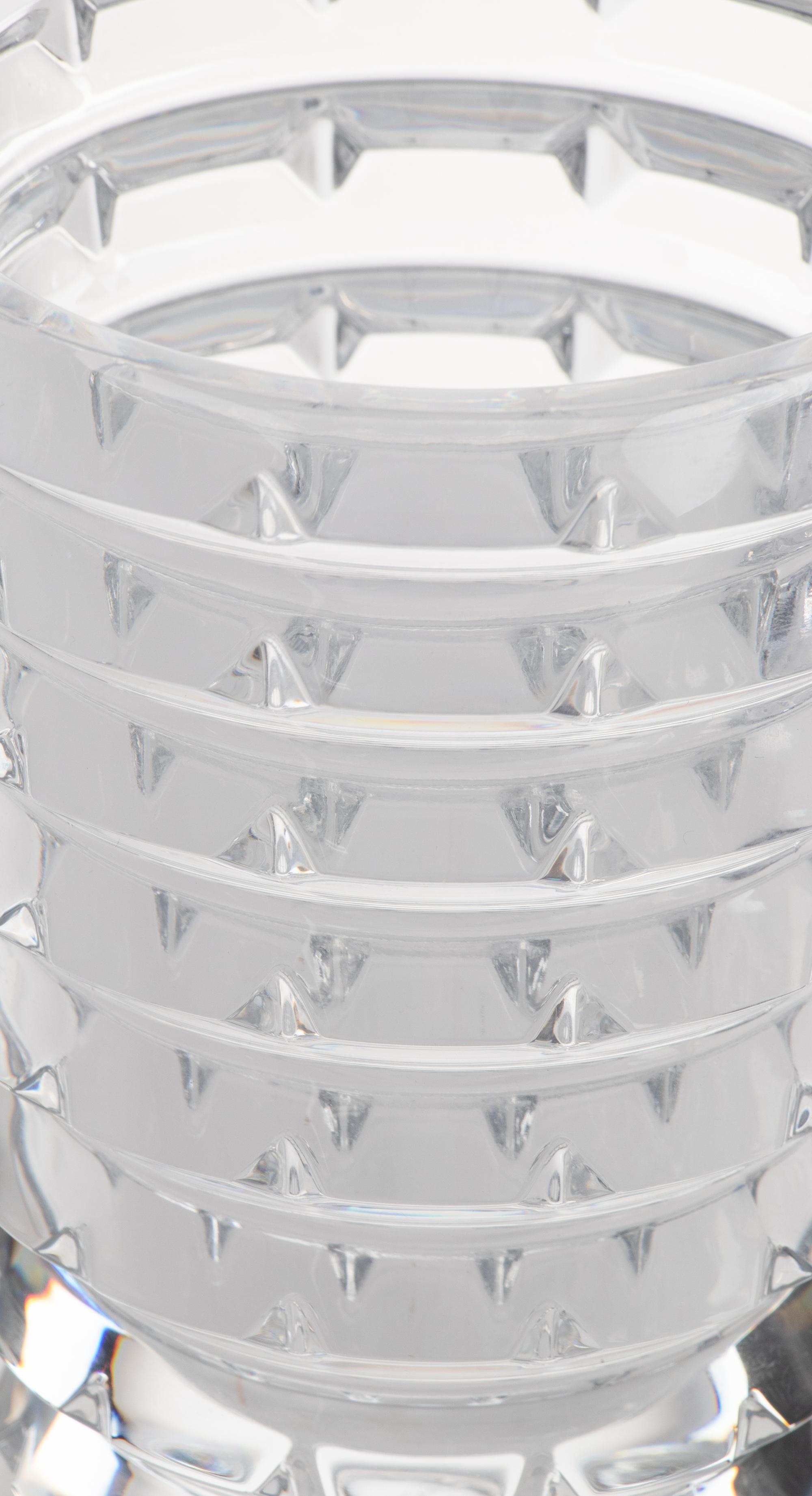 Two Baccarat Glass Vases