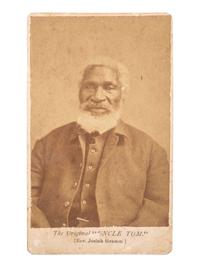 [ENSLAVEMENT & ABOLITION]. CDV of Rev. Josiah Henson, the "Original 'Uncle Tom.'" Philadelphia, PA: E.H. Hart.