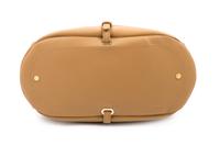 A Jimmy Choo Camel Leather Tulita Hobo Bag, 10.5" H x 14" W x 6" D; Handle drop: 7".
