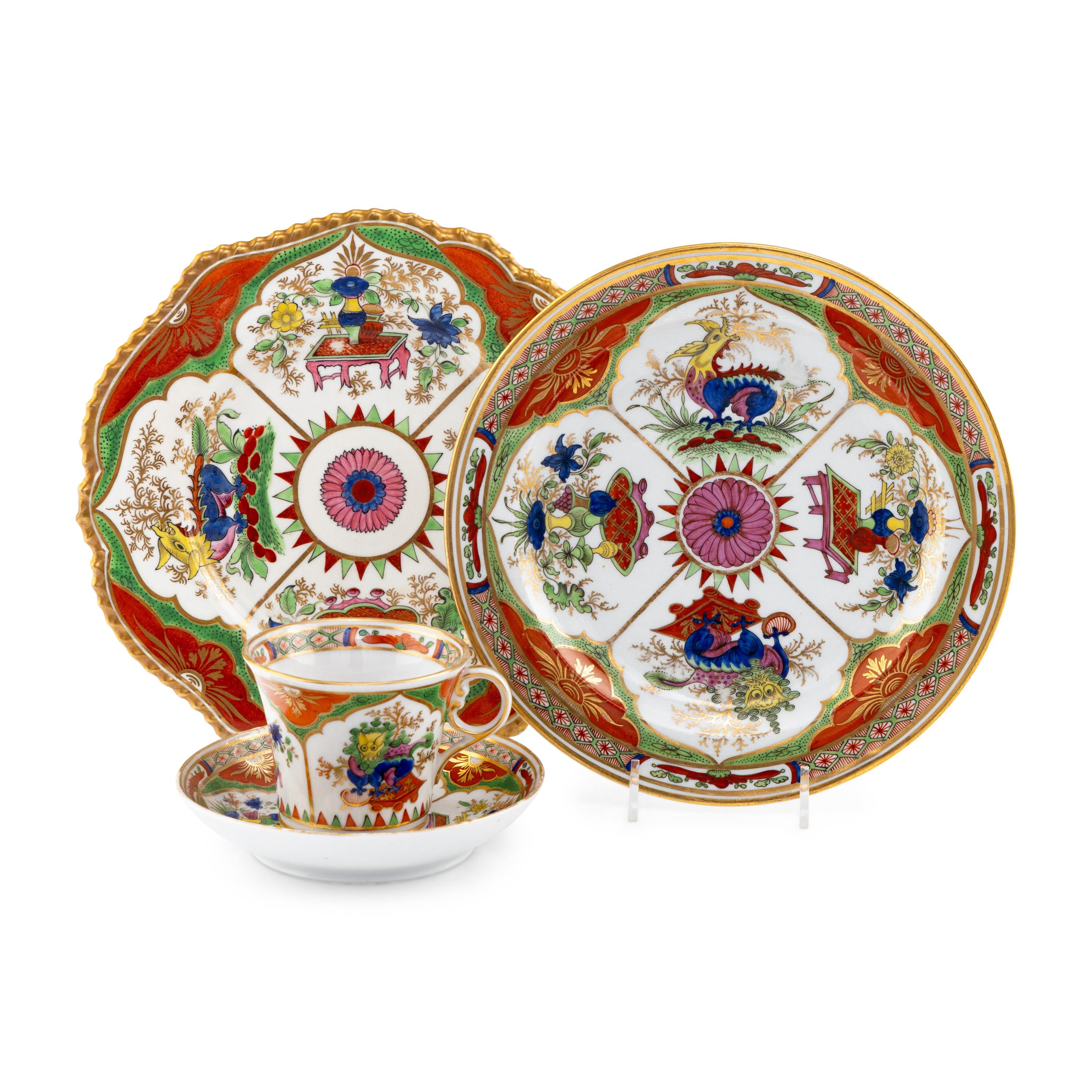 An English Porcelain Dessert Service