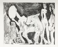 Pablo Picasso (Spanish, 1881-1973) — Cirque: écuyère, femmes et spectateurs, dont un garagiste déguisé (from Séries 347 ), 1968