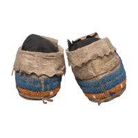 Northern Plains Beaded Hide Moccasins