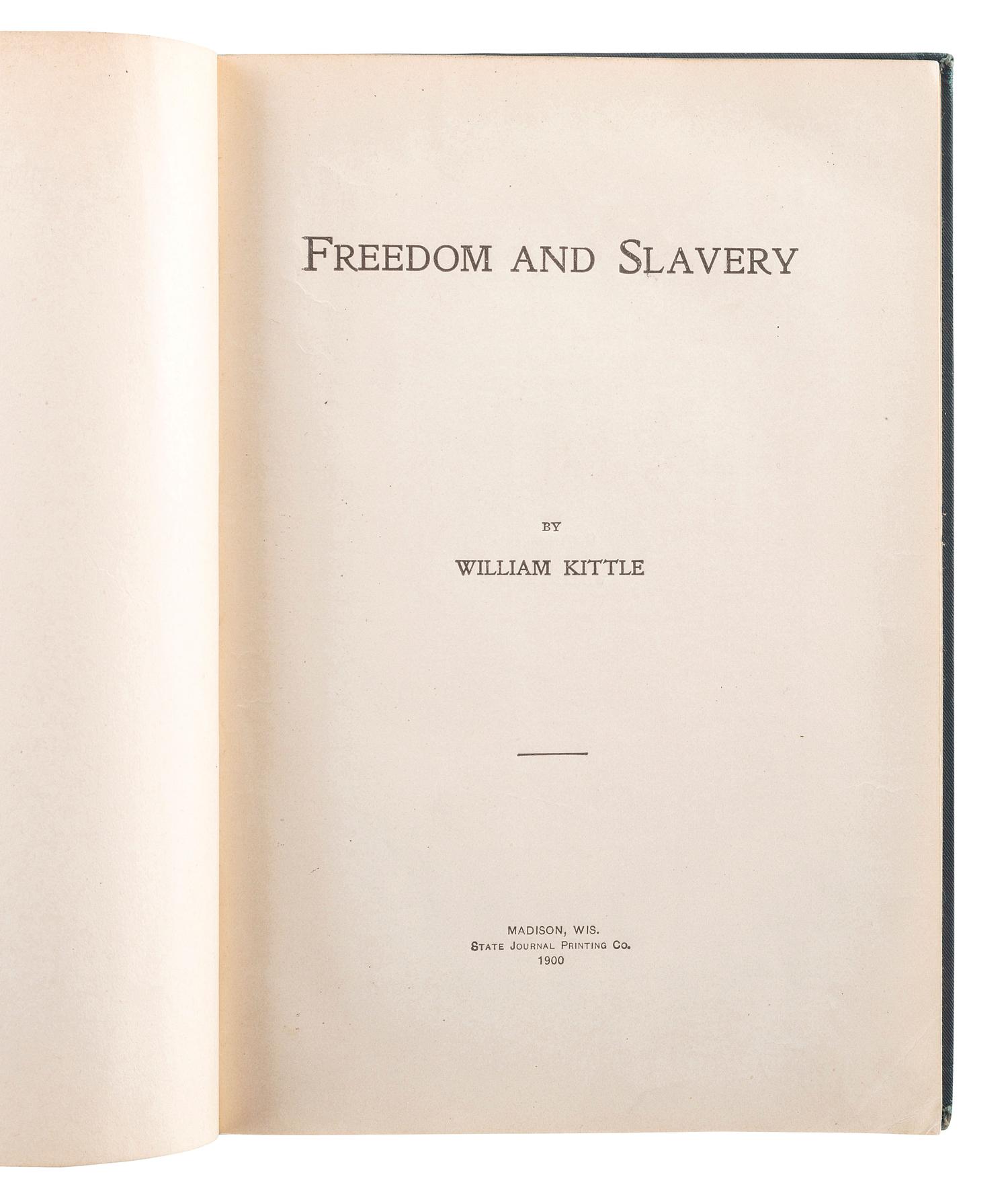 [SLAVERY & ABOLITION]. A group of 6 works related to American slavery, comprising: