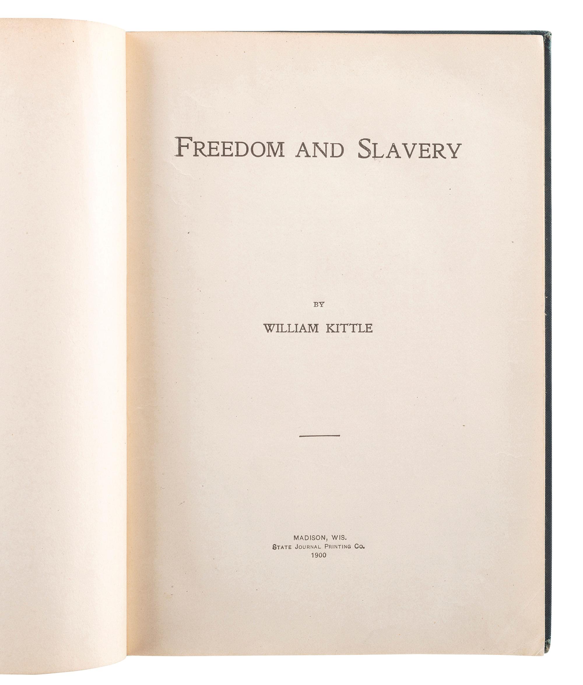 [SLAVERY & ABOLITION]. A group of 6 works related to American slavery, comprising: