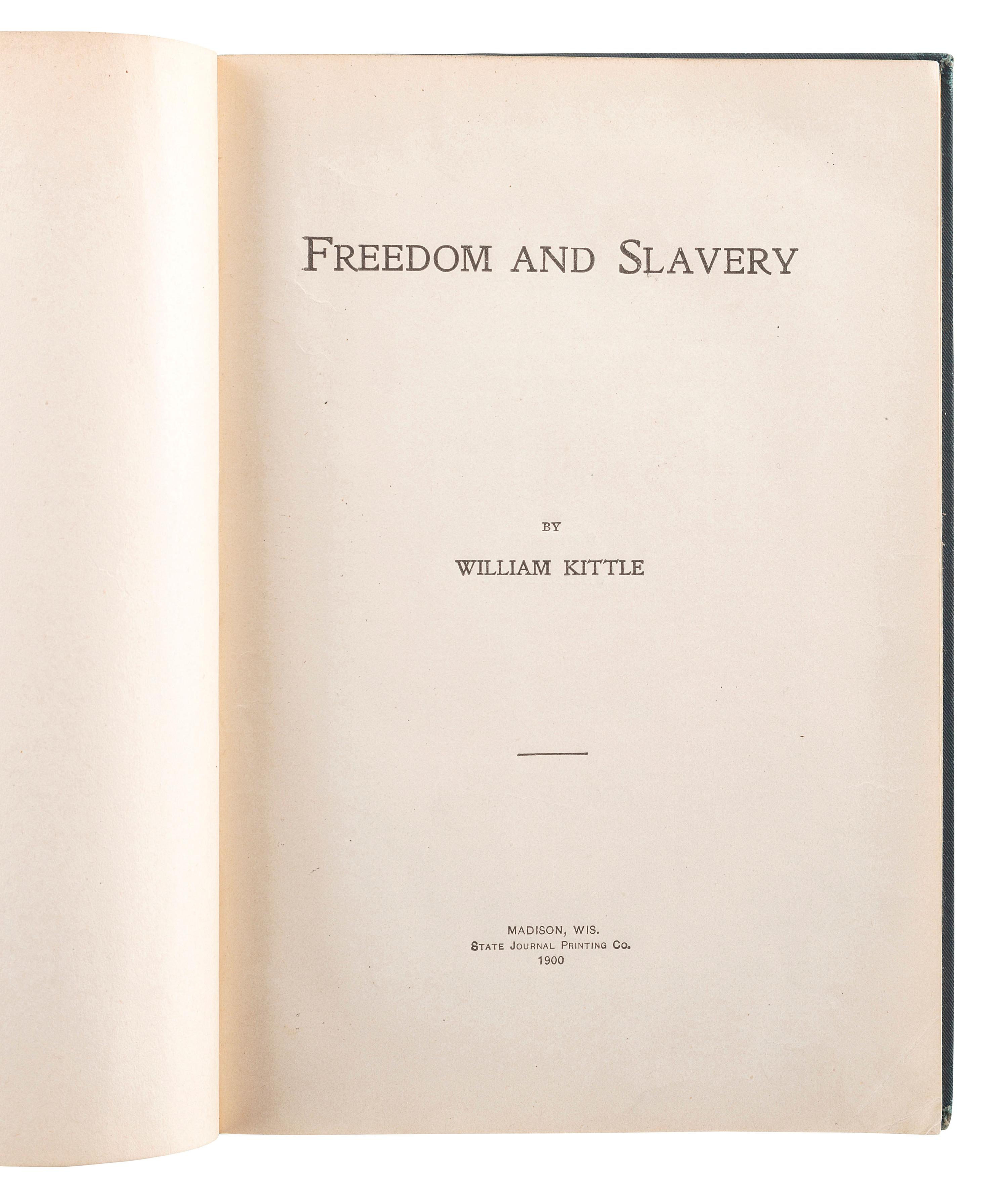 [SLAVERY & ABOLITION]. A group of 6 works related to American slavery, comprising: