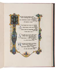 SANGORSKI, Alberto, calligrapher and illuminator. -- KEATS, John (1795-1821). "La Belle Dame sans Merci" -- "Ode on a Grecian Urn" -- "Ode to Psyche." London, 1928.
