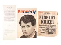 [POLITICS - DEMOCRATIC PARTY]. A group of ephemera related to 20th-century Democratic presidents and presidential candidates, many SIGNED, comprising: