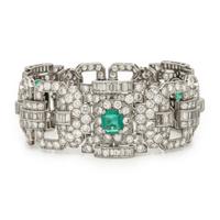 Colombian Emerald and Diamond Bracelet