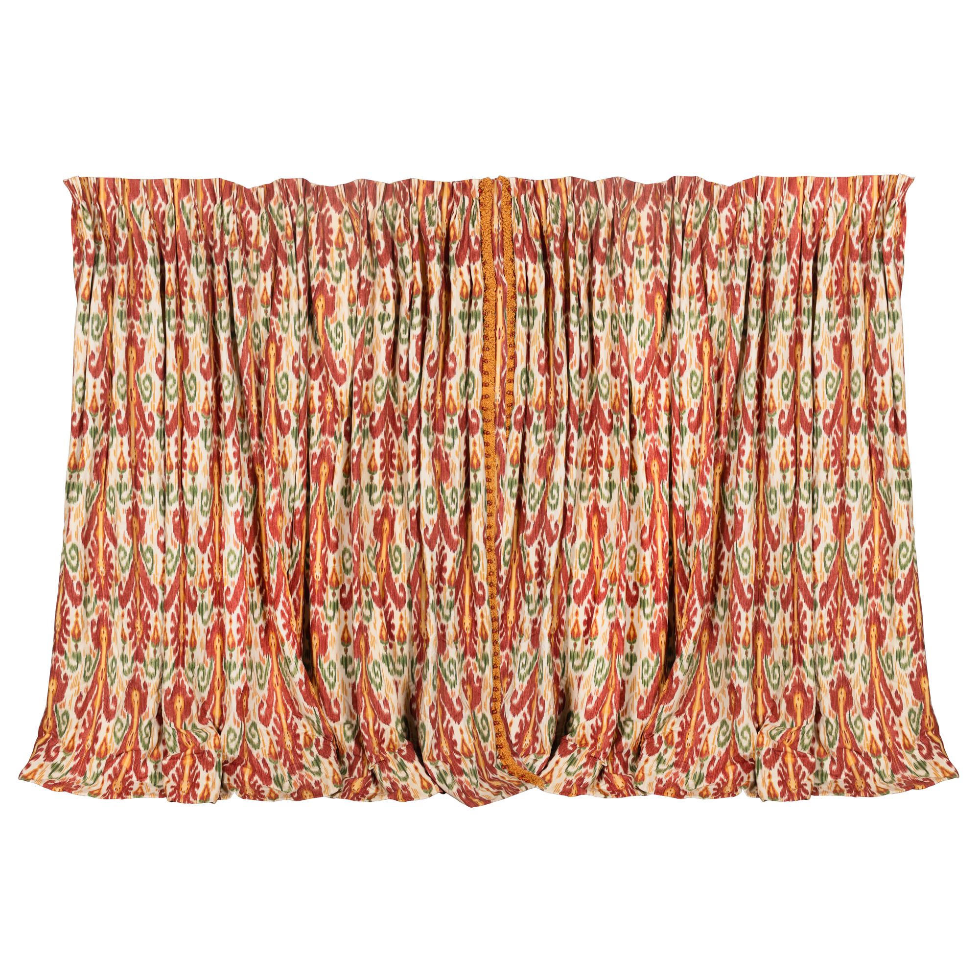A Pair of Ikat Curtains