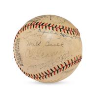 A 1938 Decatur Commodores Team Signed Autograph Baseball