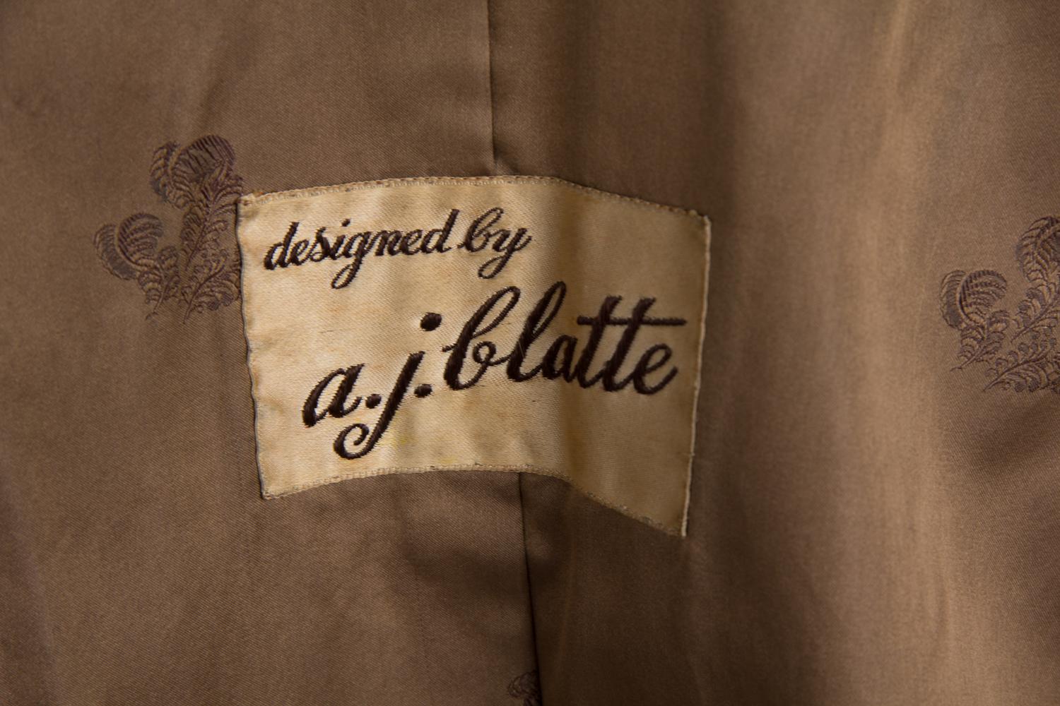 An A.J. Blatte Brown Mink Jacket,