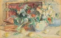 Vases aux fleurs (a pair)