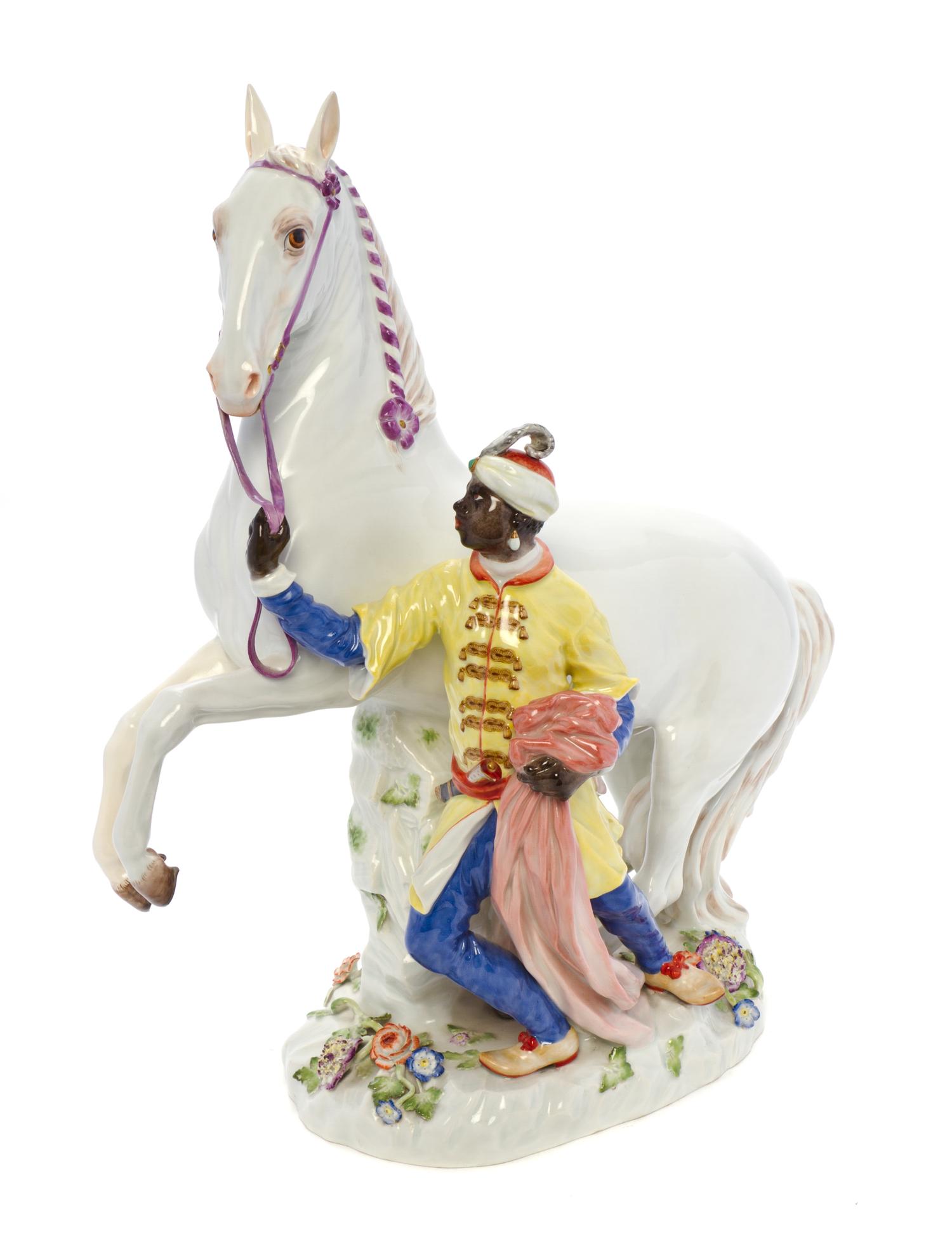 A Meissen Porcelain Figural Group, 20TH CENTURY, AFTER J.J. KAENDLER, Height 17 inches. — 20TH CENTURY, AFTER J. J. KAENDLER,