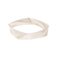 TIFFANY & CO., FRANK GEHRY, STERLING SILVER 'TORQUE' BANGLE BRACELET AND EARRINGS