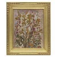 Mary Elizabeth Price (American, 1877-1965) — Still Life with Lillies and Foxgloves