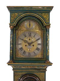 A George III Gilt and Lacquered Tall Case Clock