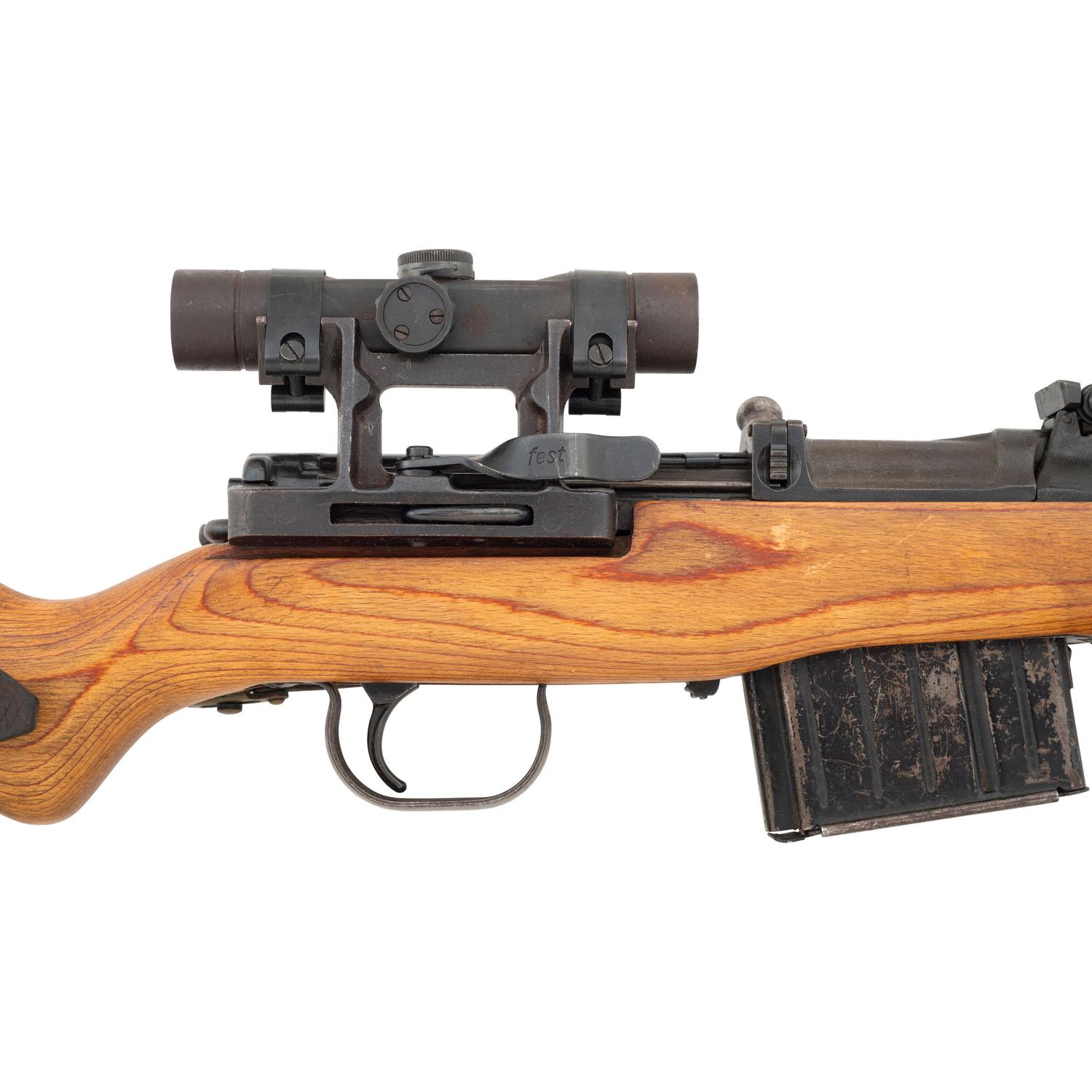 **Mismatched German qve45 Code K43 Sniper Rifle with ZF4 Scope