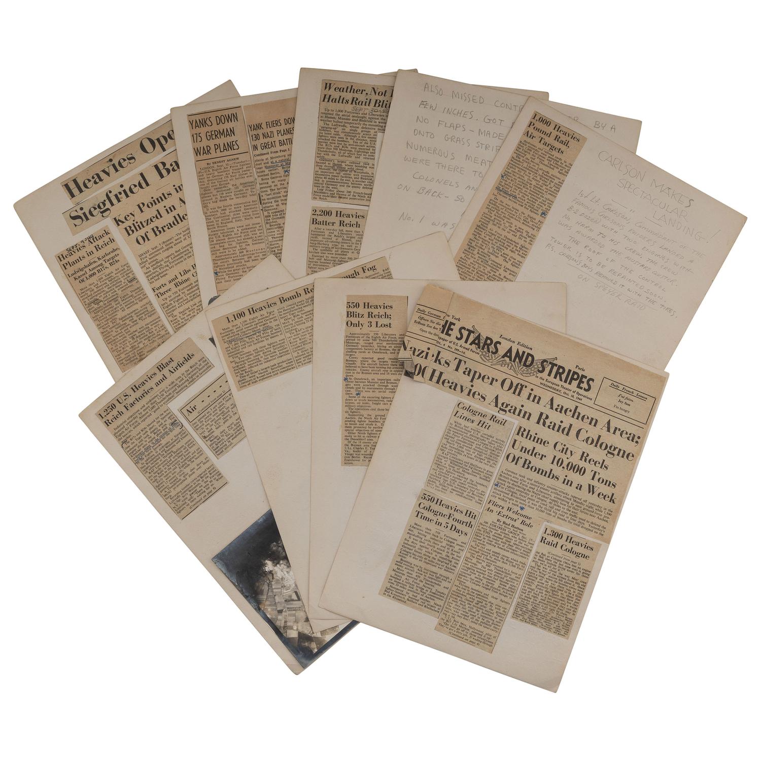 World War II Service Archive of Staff Sergeant Arthur H. St. Peter, Artist and Dorsal Gunner Aboard B-24 Aircraft