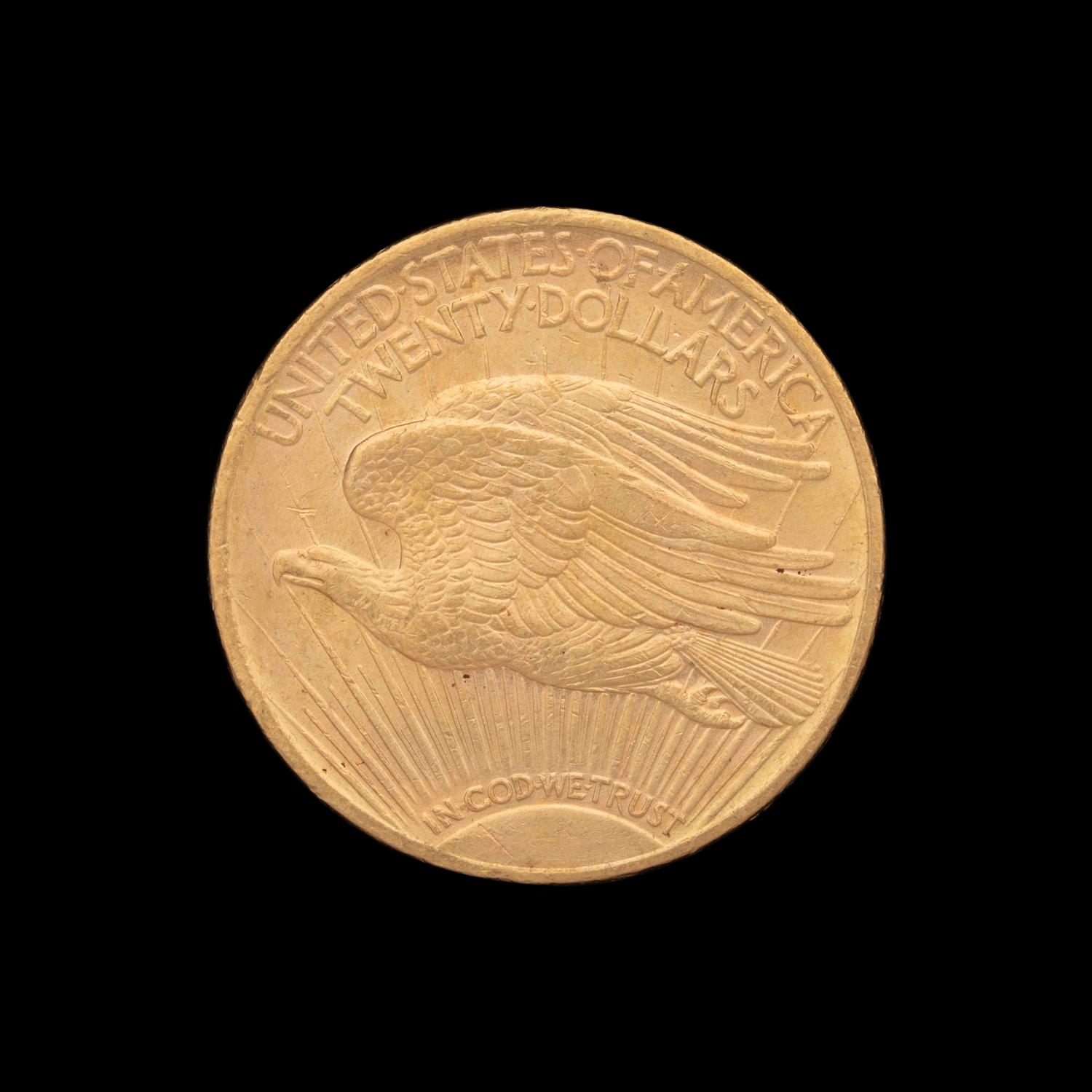 A 1922 Saint Gaudens $20 Gold Coin