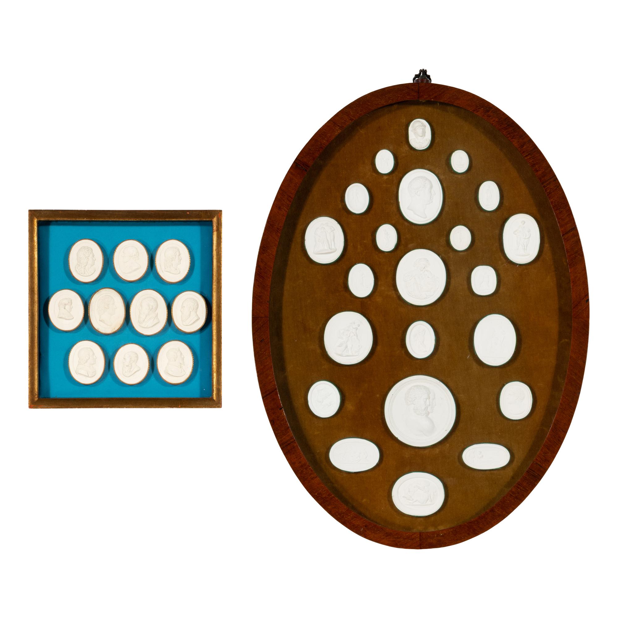 A Collection of Grand Tour Plaster Intaglios