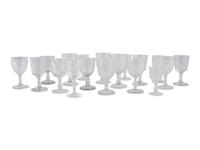 A Group of Molded Glass Cordials